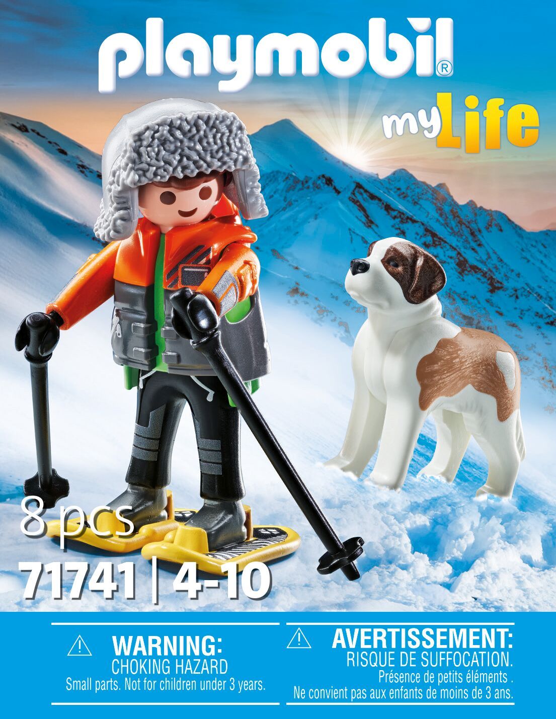 Playmobil Schneeschuhwanderer mit Bernhardiner 71741
