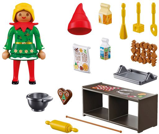 Weihnachtself mit Plätzchen
