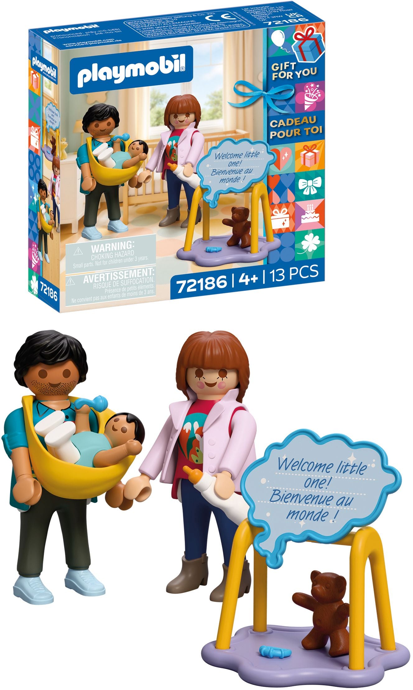 PLAYMOBIL Geburt – Familien-Spielset mit Baby & Zubehör