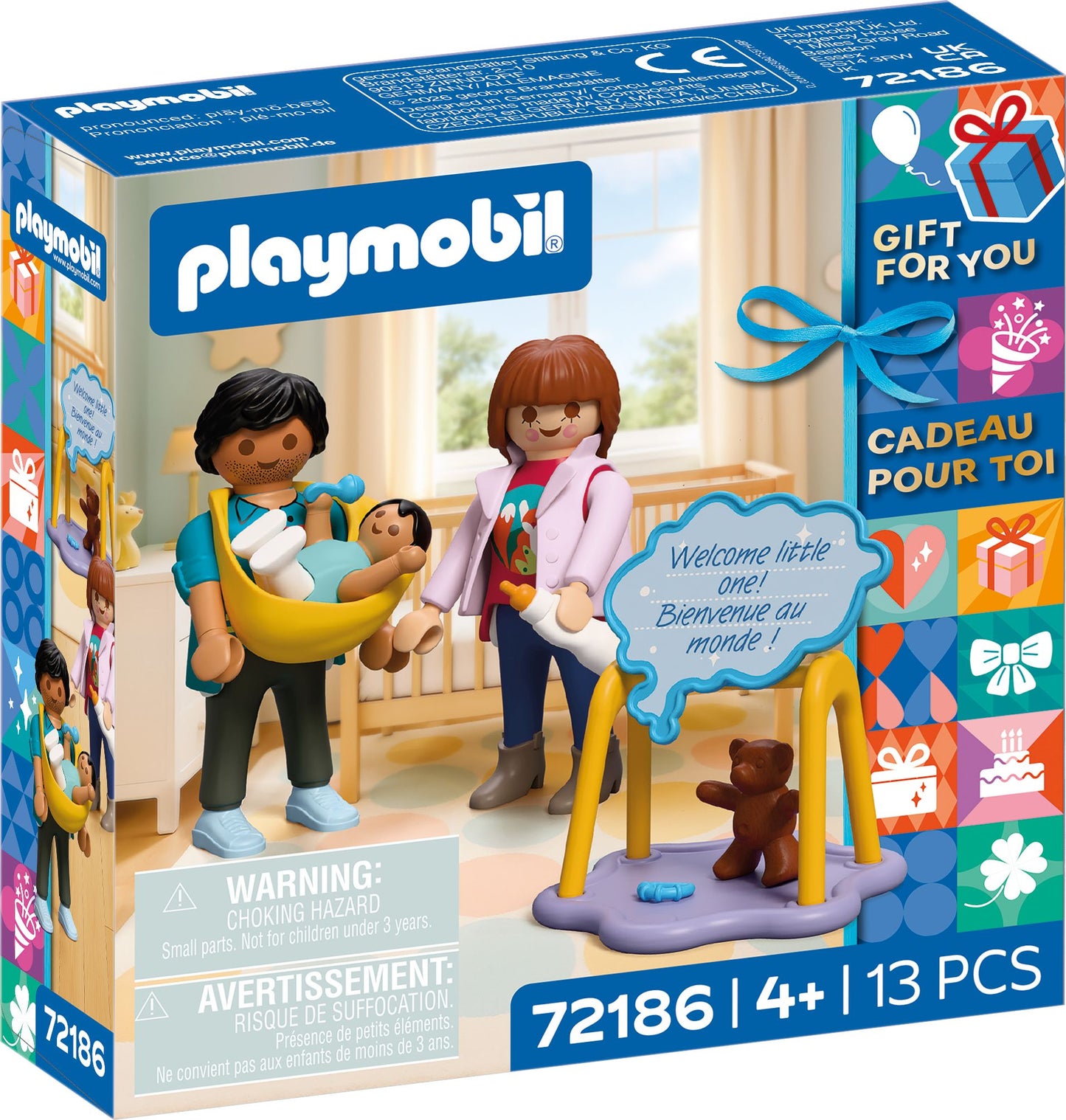 PLAYMOBIL Geburt – Familien-Spielset mit Baby & Zubehör