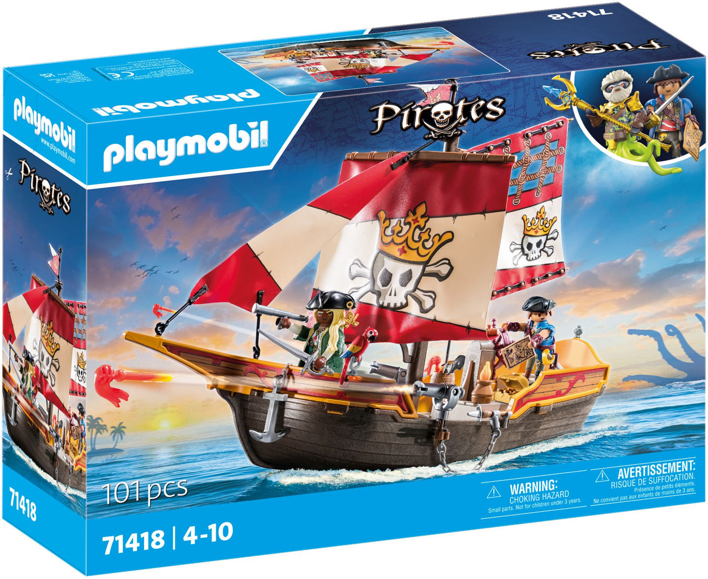 Playmobil Pirates Piratenschiff 71418 – ab 4 Jahren