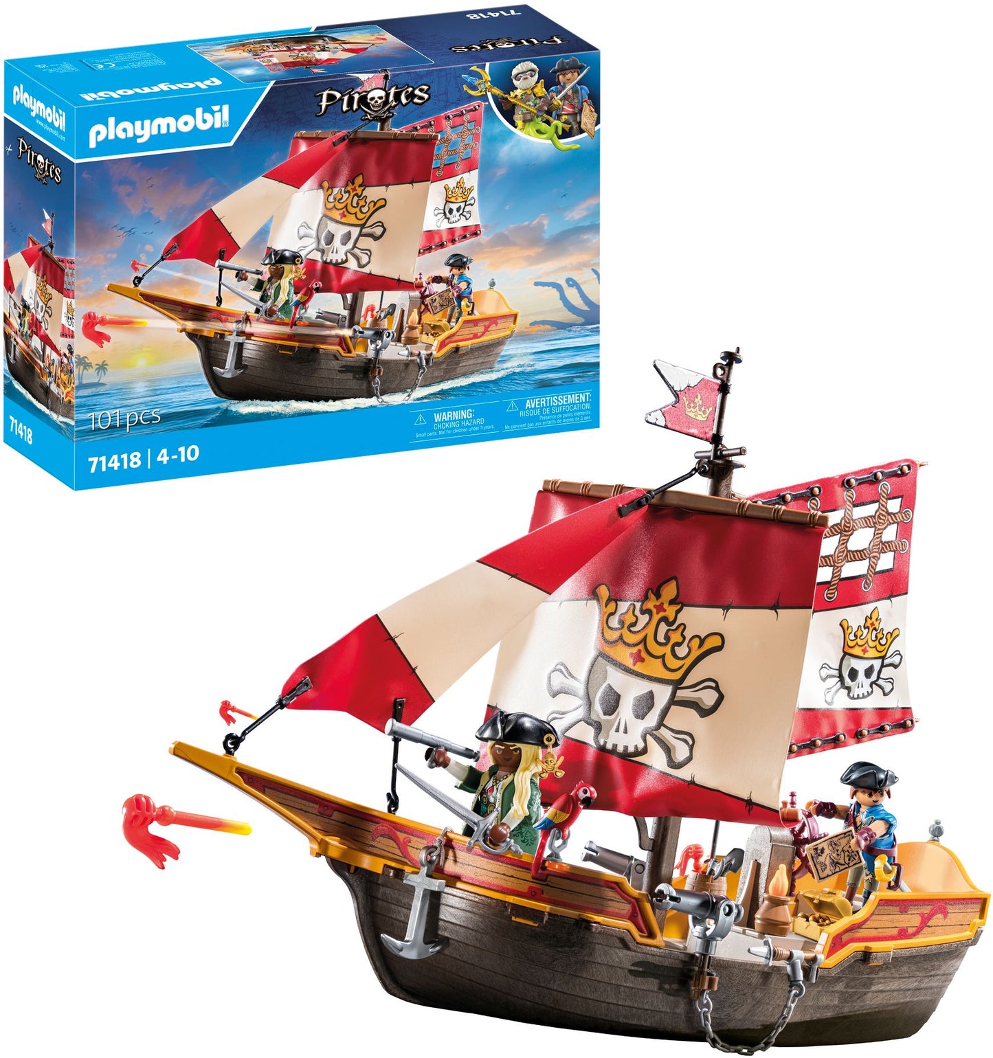 Playmobil Pirates Piratenschiff 71418 – ab 4 Jahren