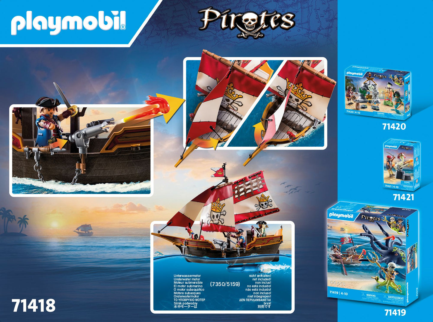 Playmobil Pirates Piratenschiff 71418 – ab 4 Jahren