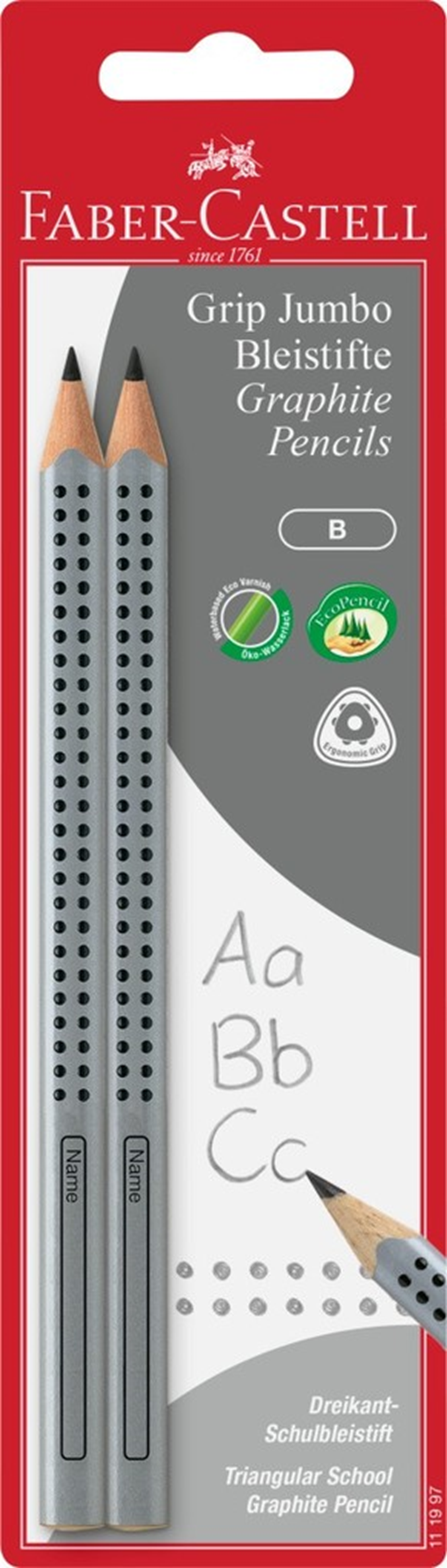 FABER-CASTELL Jumbo Grip Schreiblernbleistift - Der Pädagogen-Favorit für perfekte Schreibanfänge