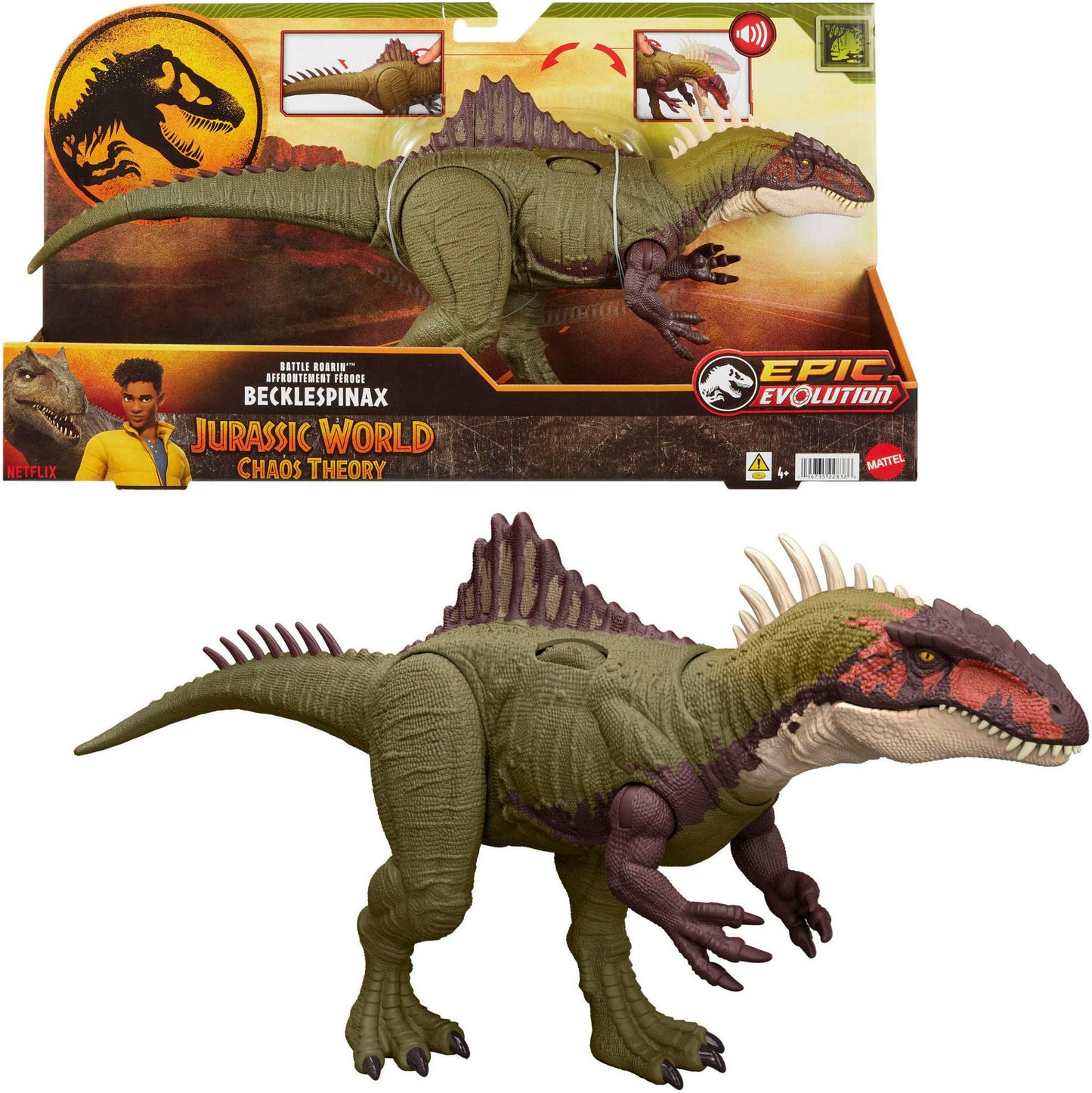Jurassic World Becklespinax Dino Actionfigur von Mattel