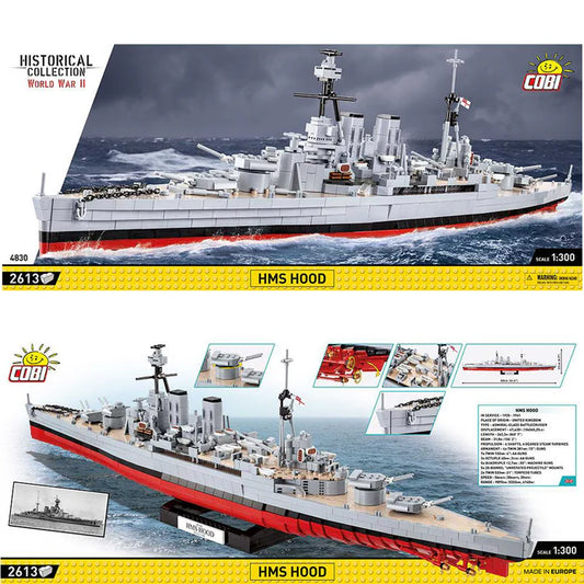 Historical Collection HMS Hood grau/rot 1:300 2613 Teile