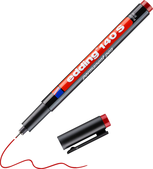 edding 140 S Folienschreiber rot – Rundspitze 0,3 mm