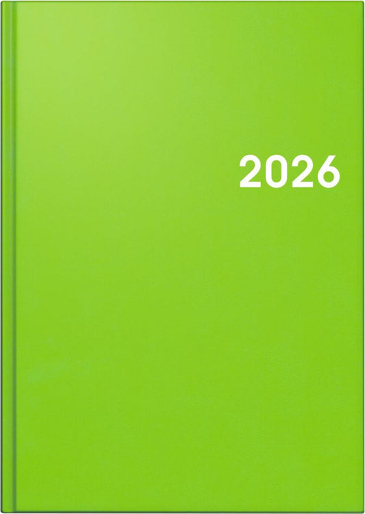 Taschenkalender 2026 A5 - Sechssprachiger Terminplaner mit Eckperforation