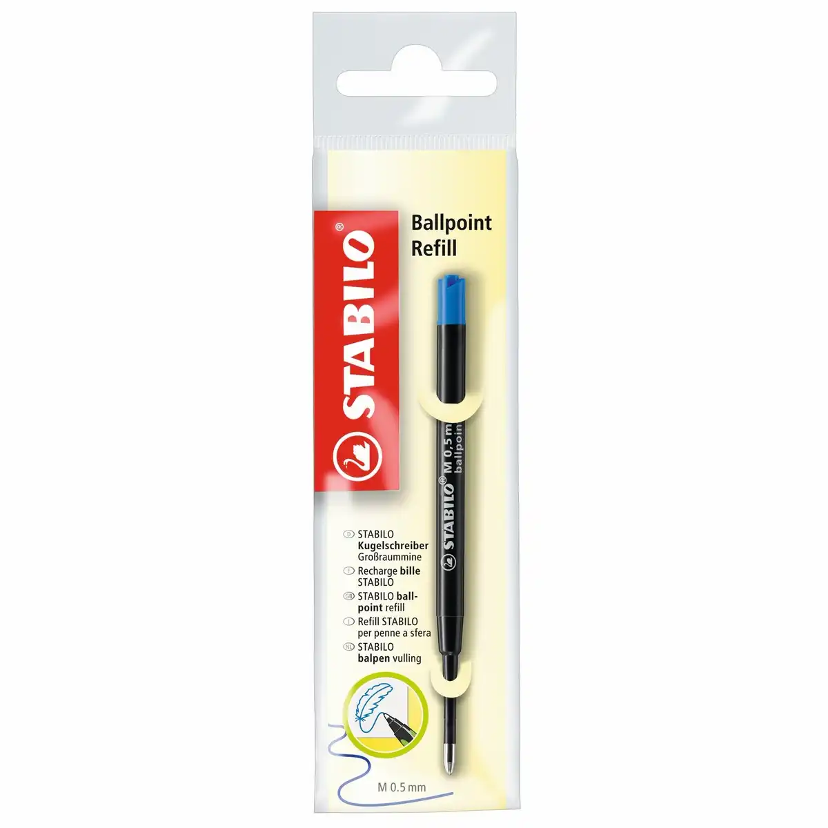 STABILO Kugelschreibermine blau Großraummine