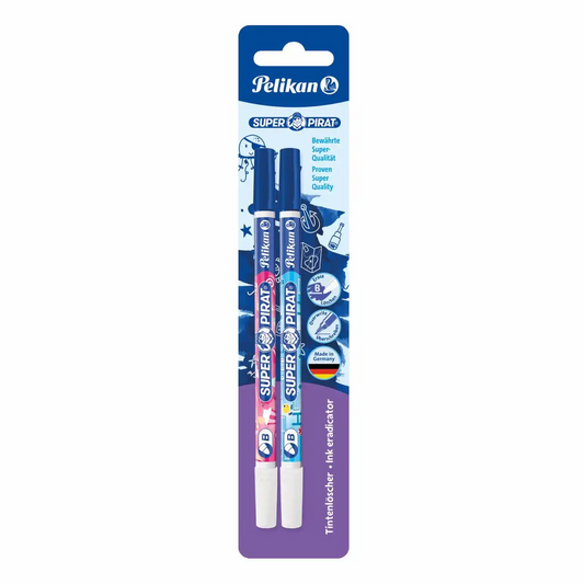 Pelikan Tintenlöscher Super Pirat 850B – 2er Blister, Made in Germany