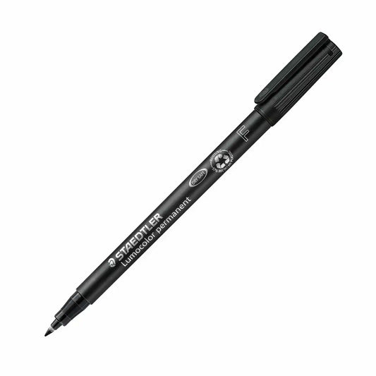 STAEDTLER Lumocolor Folienstift permanent F schwarz - Präzisionsschreiber für Folien