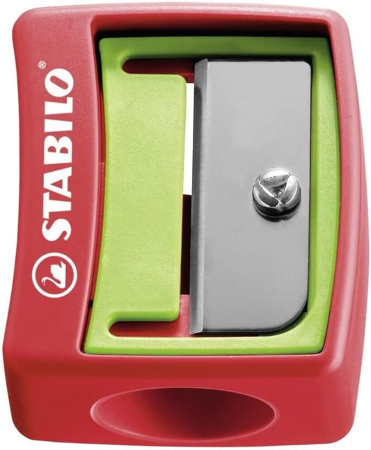 STABILO Woody Spitzer für extradicke Stifte - Rot/Grün