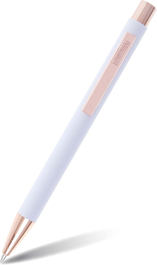 ONLINE Kugelschreiber Soft Metal White Rose | Aluminium