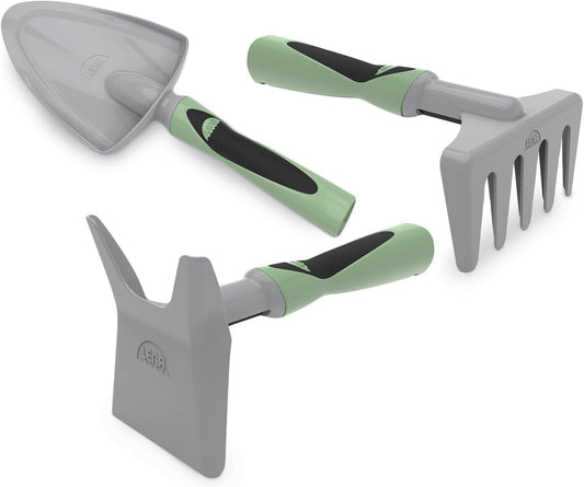 LENA Sandset Garten 3-teilig – Schaufel, Rechen, Hacke