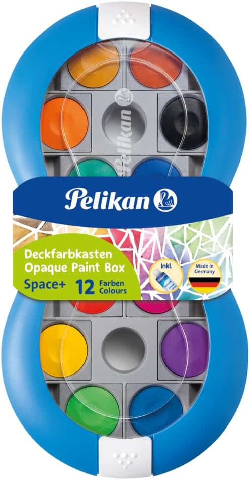 Pelikan Deckfarbkasten Space+ 12 Farben blau