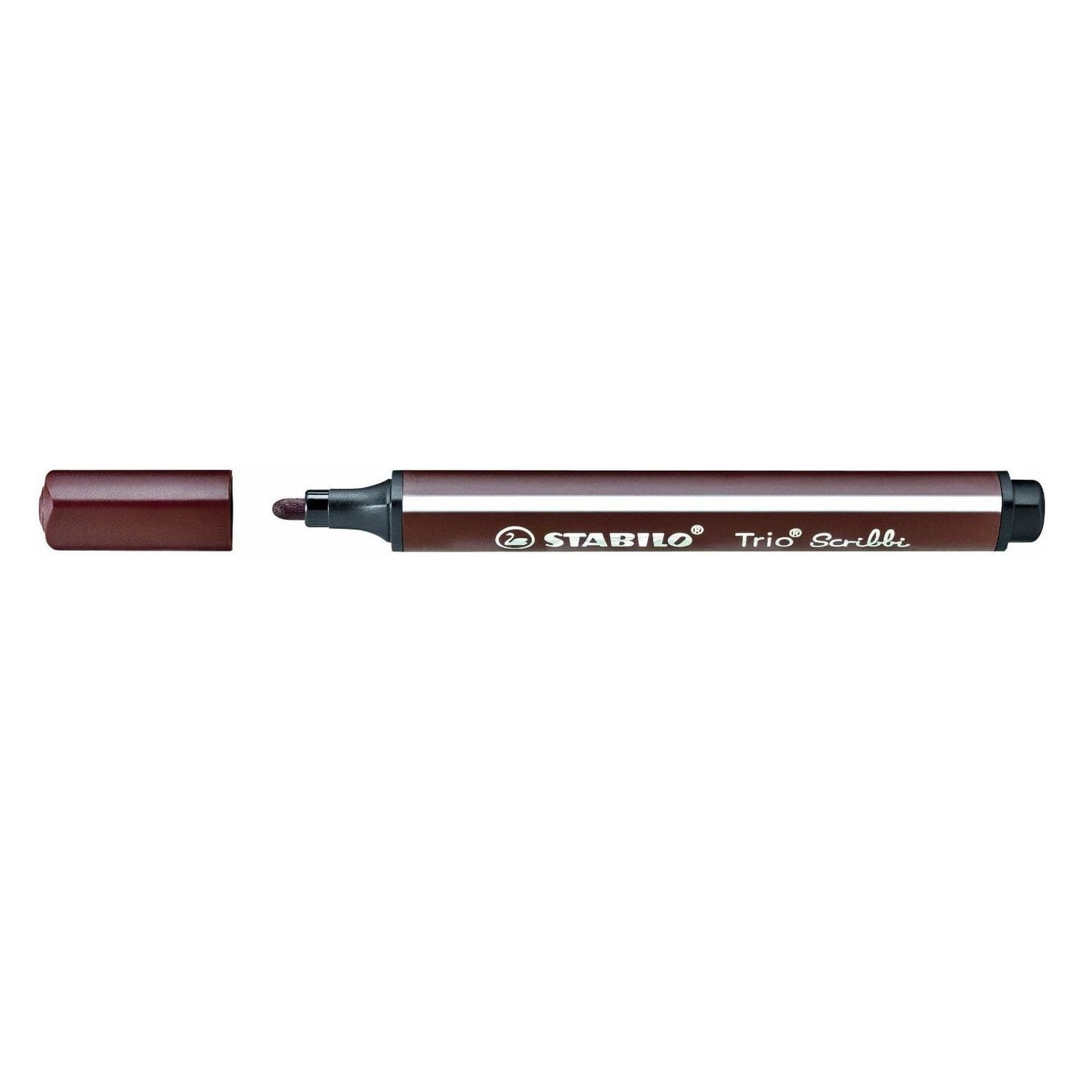 STABILO Trio Scribbi Dreikant-Filzstift Braun – Einzelstift
