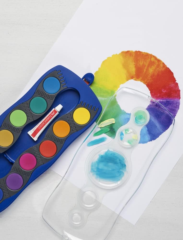 Faber-Castell Farbkasten Connector 12 Farben blau