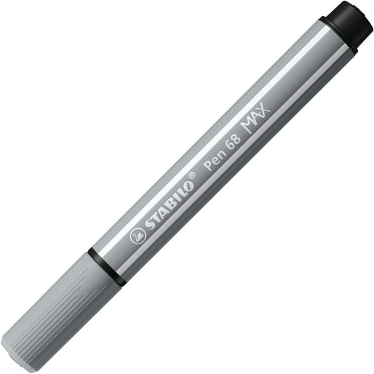 STABILO Pen 68 MAX Filzstift Mittelgrau – Einzelstift