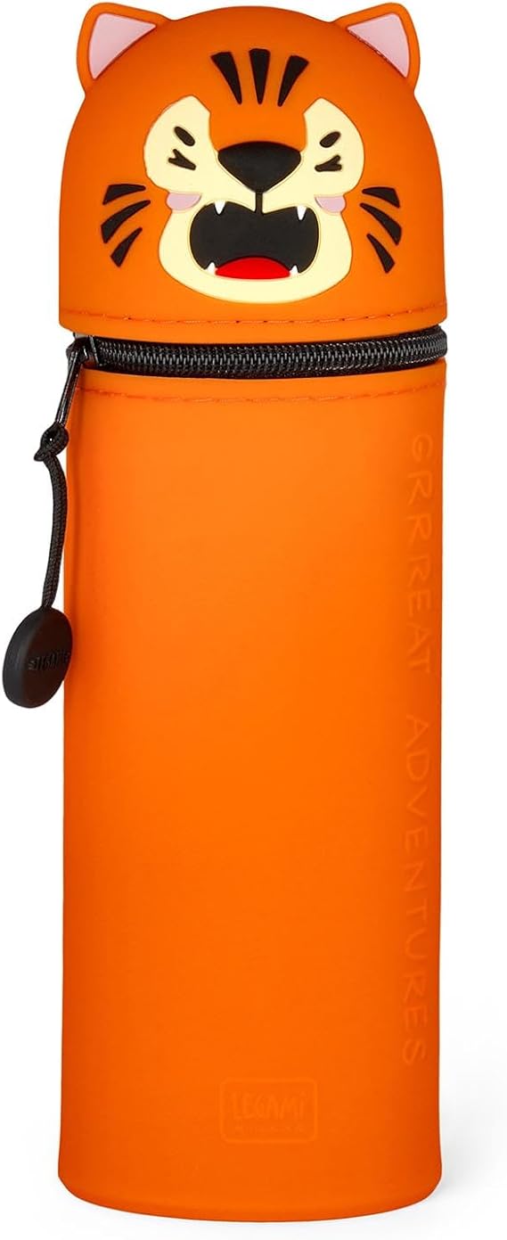 LEGAMI Kawaii 2-in-1 Federmappe & Stifthalter – Tiger