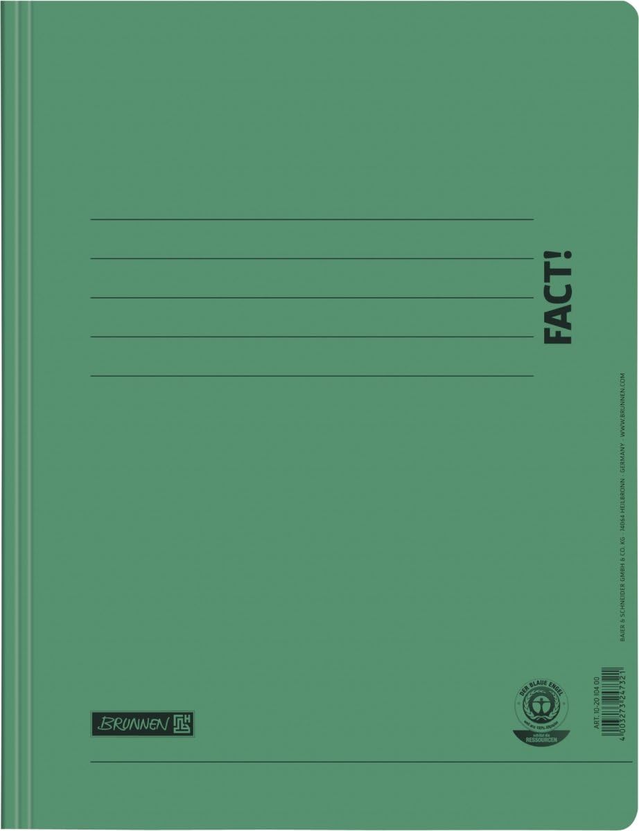 FACT! Schnellhefter A4 - Tiefgrün | Baier & Schneider Premium Qualität