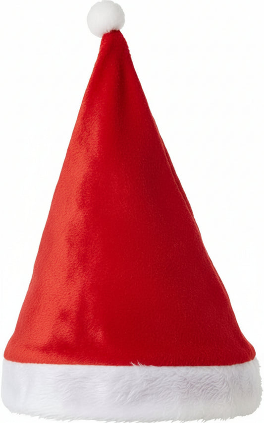 Idena Weihnachtsmütze rot - Filz Nikolausmütze Universalgröße