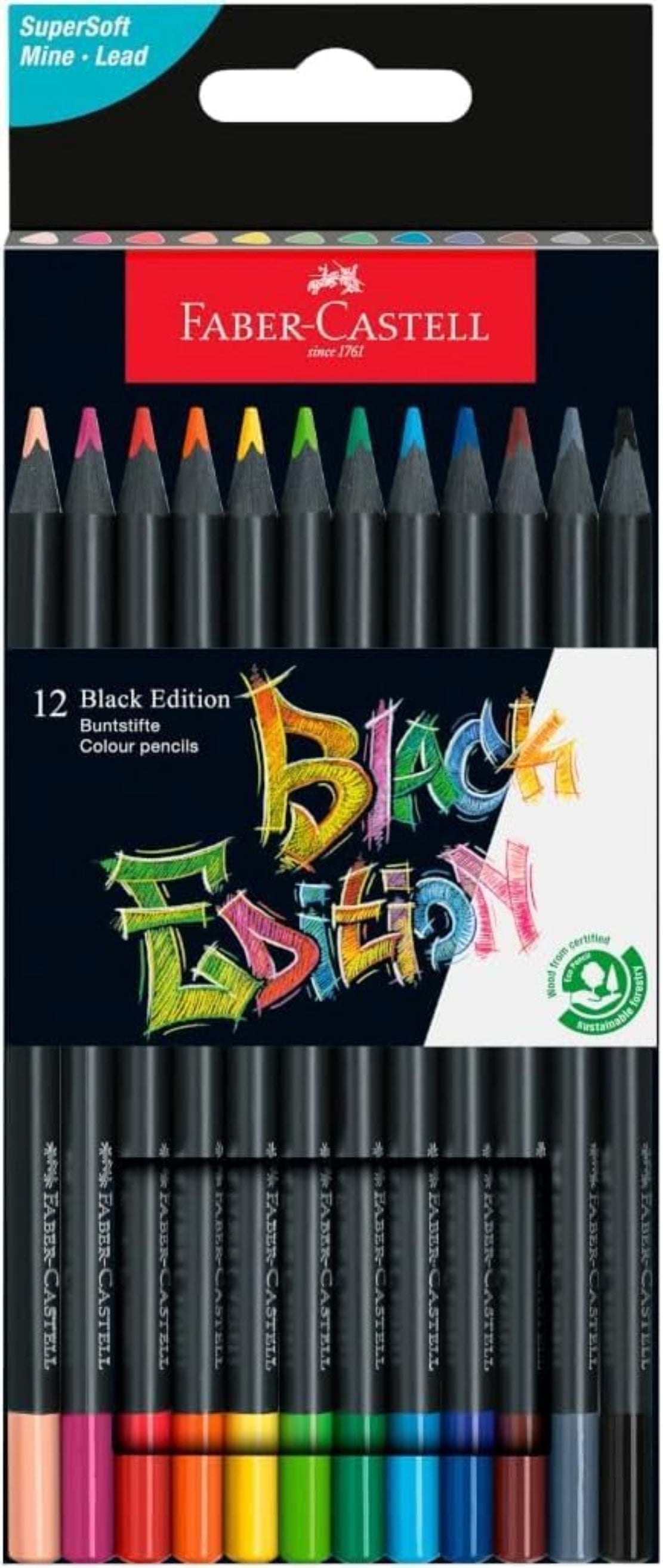 Faber-Castell Black Edition Buntstifte - Premium Qualität für lebendige Kunstwerke