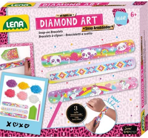 Diamond Art Snap Armbänder - Einhorn Zauber zum Selbstgestalten