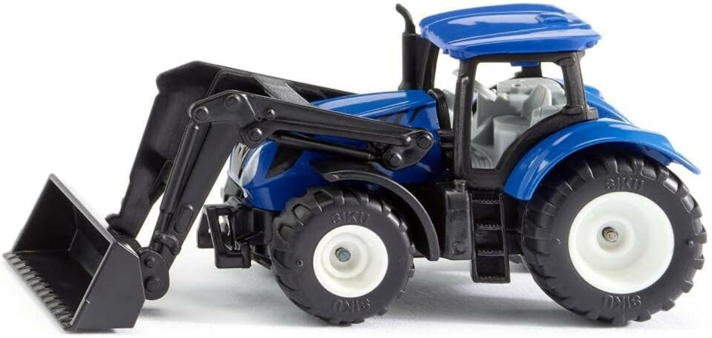 SIKU 1396 New Holland Traktor mit Frontlader - Detailgetreues Spielzeugmodell