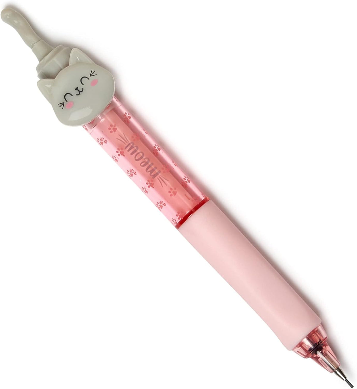 Legami Meow Druckbleistift – 0,7 mm HB, ergon. Griff, Katze
