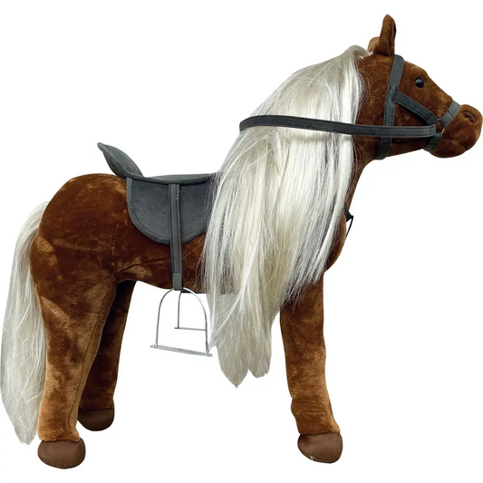 Amia Plüschpferd Goldie, Sattelhöhe 46 cm mit Sound