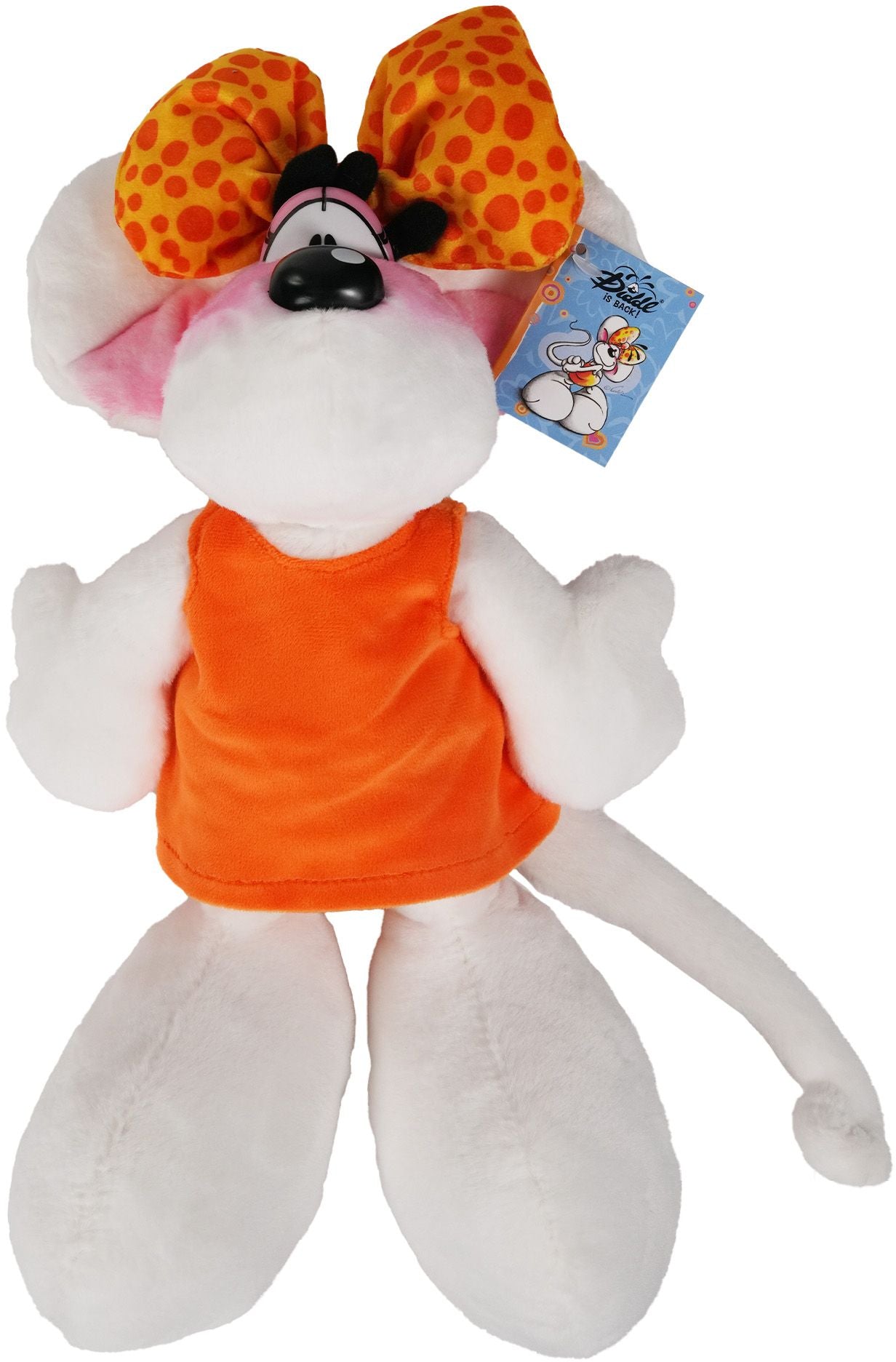 Diddlina Plüschtier oranges Kleid 30 cm – WARIMEX