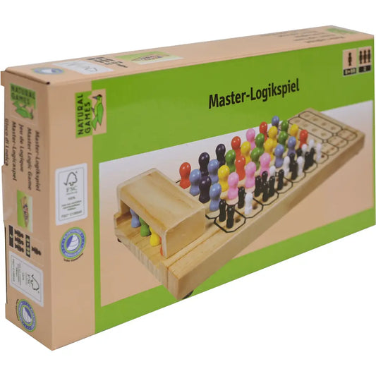 Natural Games Master-Logikspiel - Kniffliges Denkspiel aus Holz 27×12,5cm