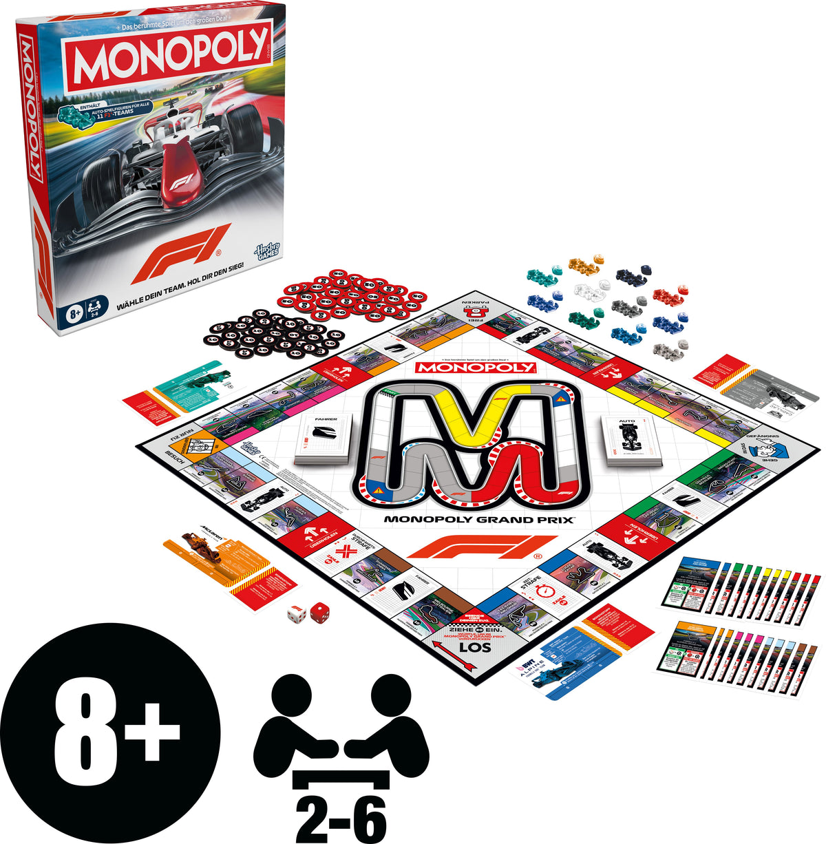 Hasbro Monopoly Formula 1 – Brettspiel ab 8 Jahren