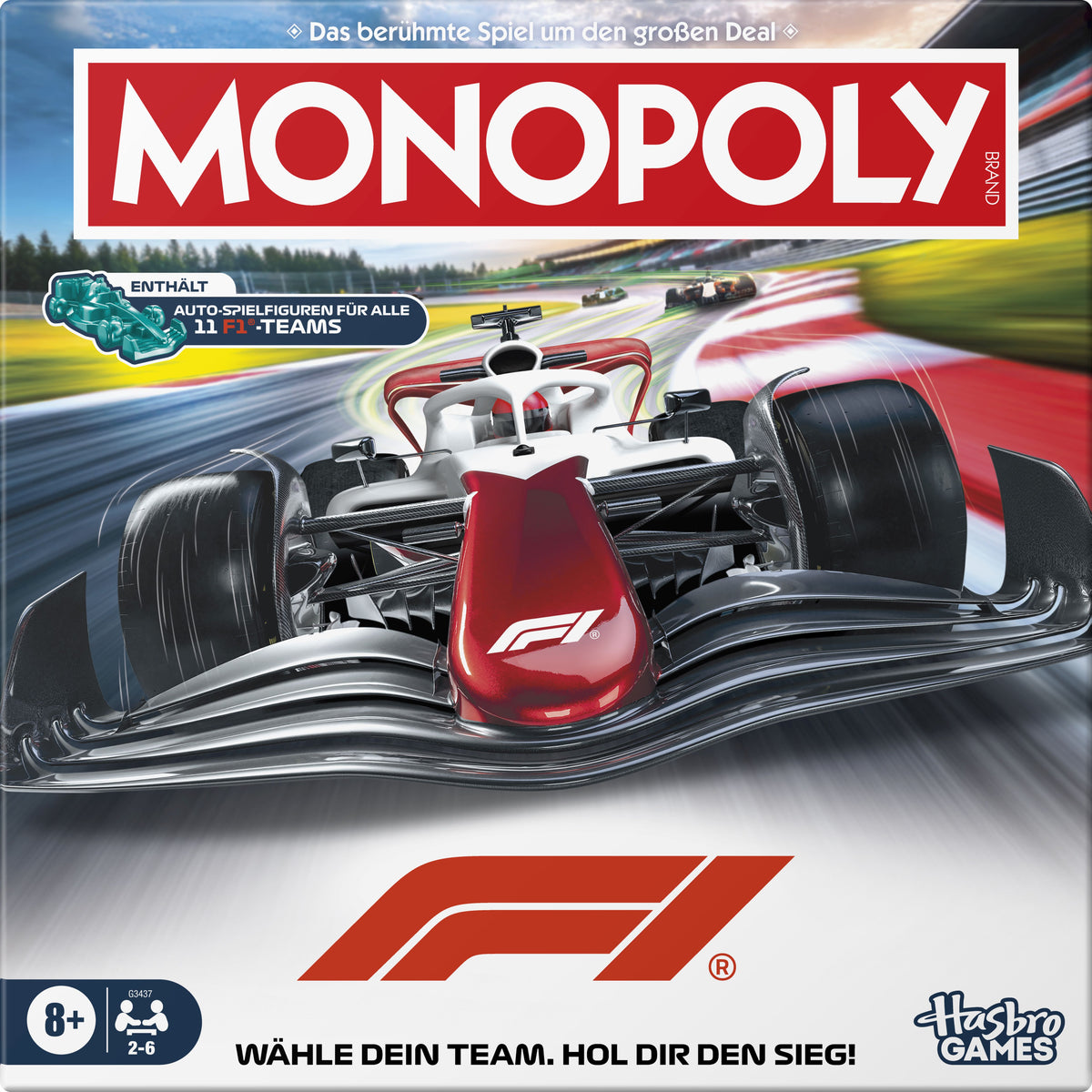 Hasbro Monopoly Formula 1 – Brettspiel ab 8 Jahren