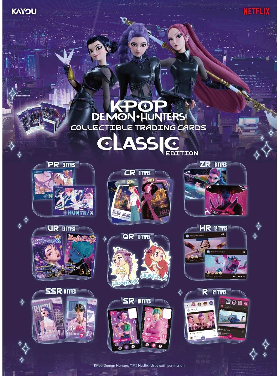 KAYOU KPop Demon Hunters Classic Edition Sammelkarten-Display