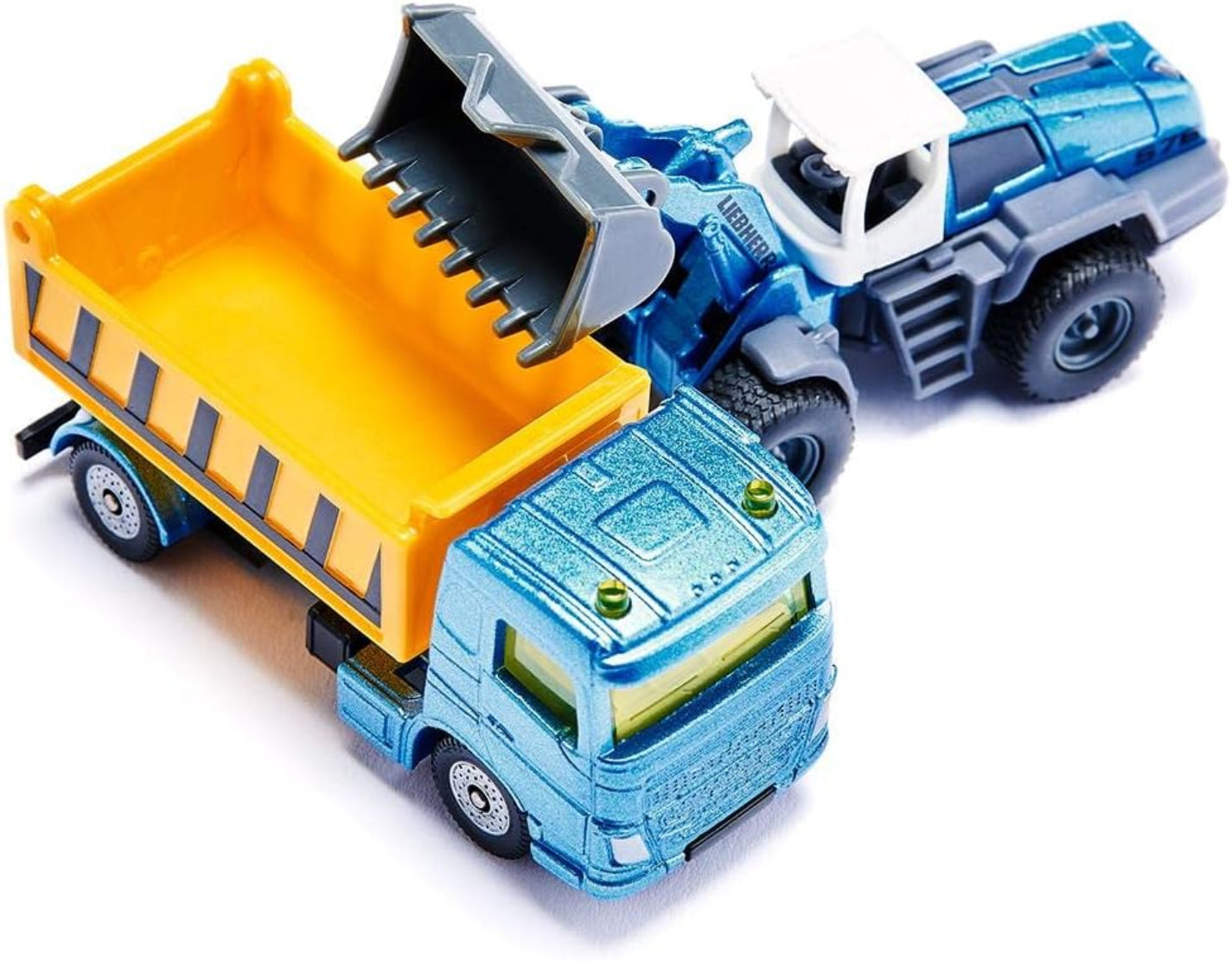 SIKU 6336 Geschenkset Baustelle – LKW, Gabelstapler & Radlader