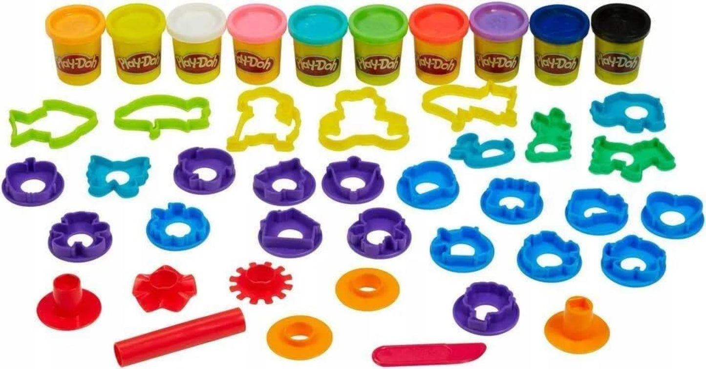 Play-Doh Kreativbox - 30+ Werkzeuge & 10 Dosen Knete