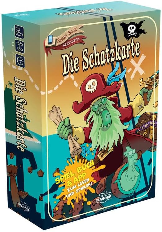Die Schatzkarte – Piraten-Brettspiel, 2–4 Spieler ab 8 J.