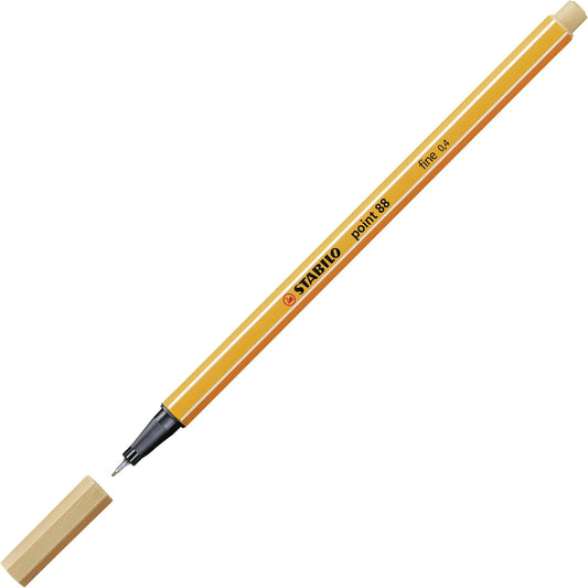 STABILO point 88 Fineliner - Ocker Hell - Präzise Linien für Profis