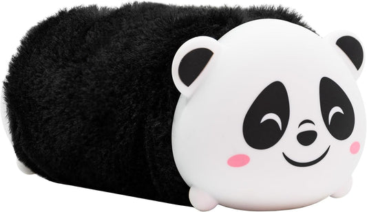 Idena Schlamper „Panda“ Fluffy – Stiftetui Polyester, schwarz-weiß