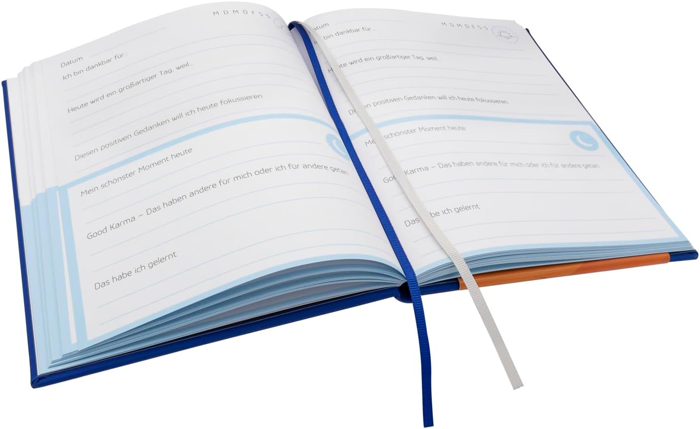 Idena 5-Minuten-Tagebuch blau, 160 Seiten, 100 g/m²