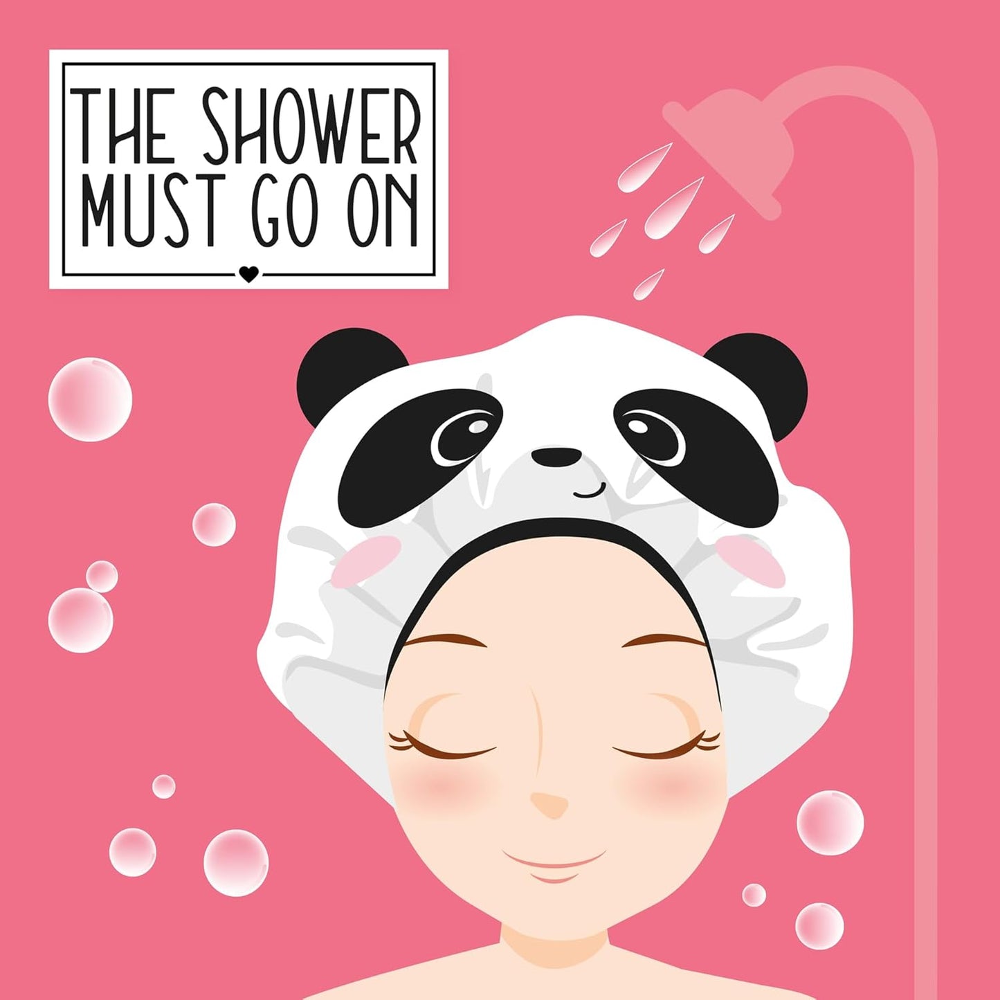 LEGAMI Duschhaube „The Shower Must Go On“ – Panda