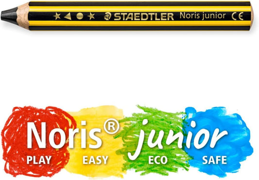 STAEDTLER Noris junior 140 3-in-1 Malstift-Set 6er + Spitzer