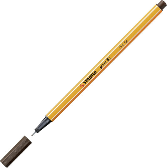 STABILO point 88 Fineliner - Präzision trifft auf Komfort (Umbra)