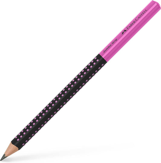 Faber-Castell Jumbo Grip Graphit-Bleistift HB Schwarz-Pink