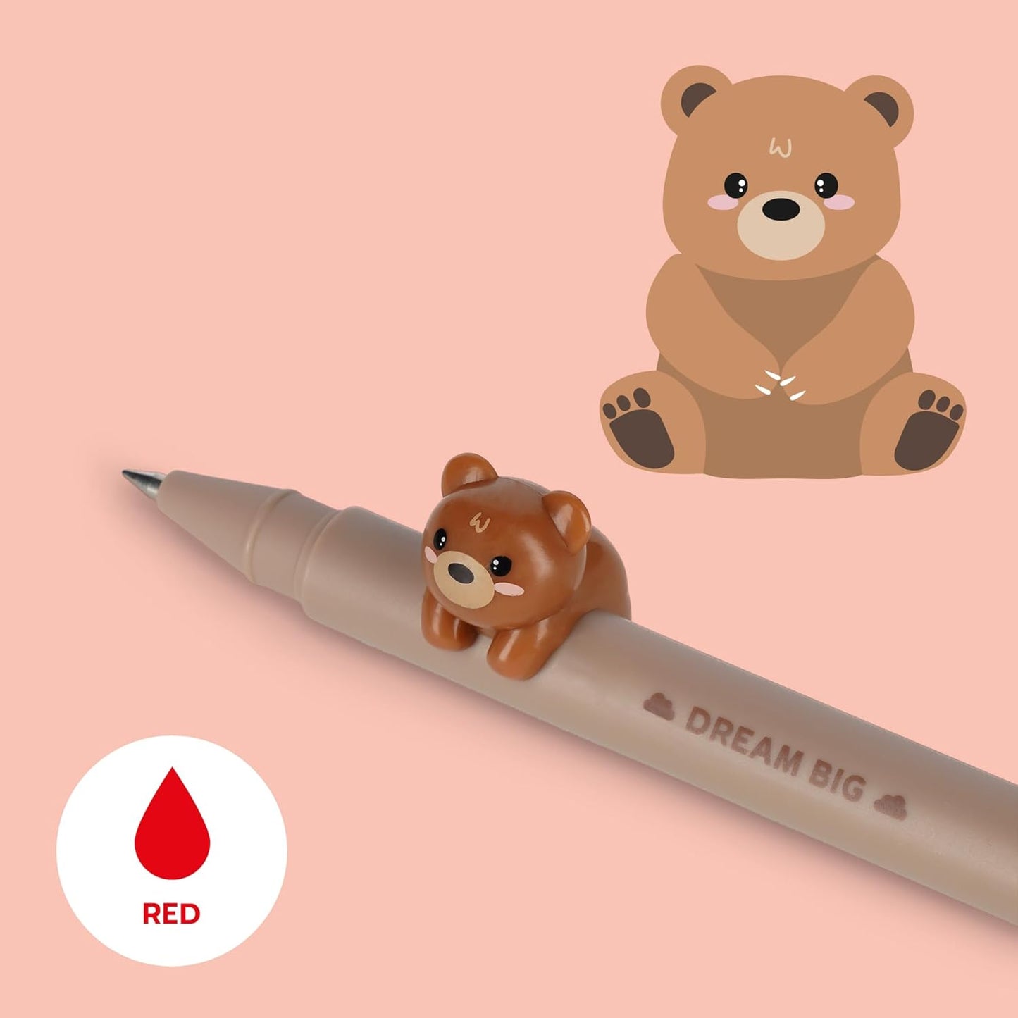 LEGAMI Erasable Gel Pen Lovely Friends Teddy Bär – Löschbar