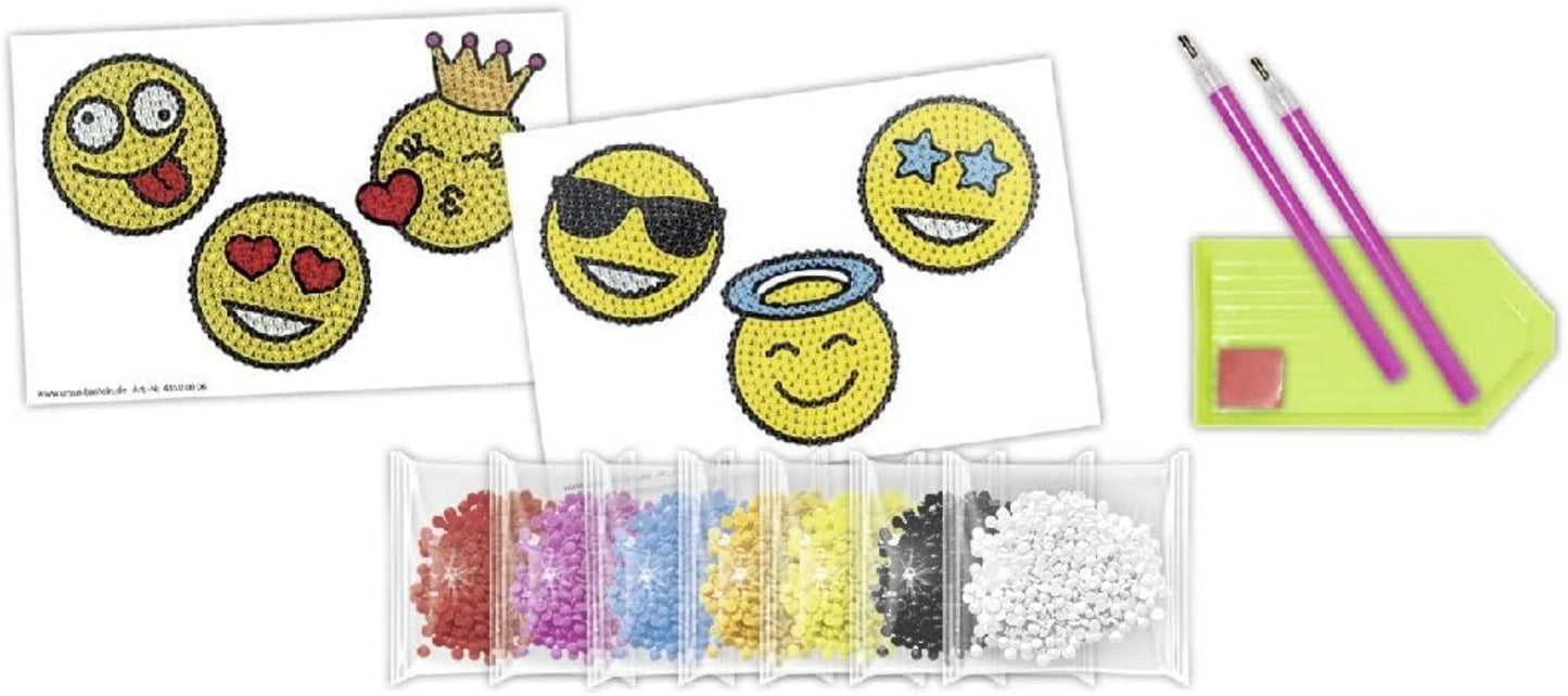 Diamond Painting Sticker Smileys - Kreatives Bastelset