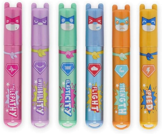 Legami Teddy’s Superpower 6 Mini-Textmarker Teddy Bear