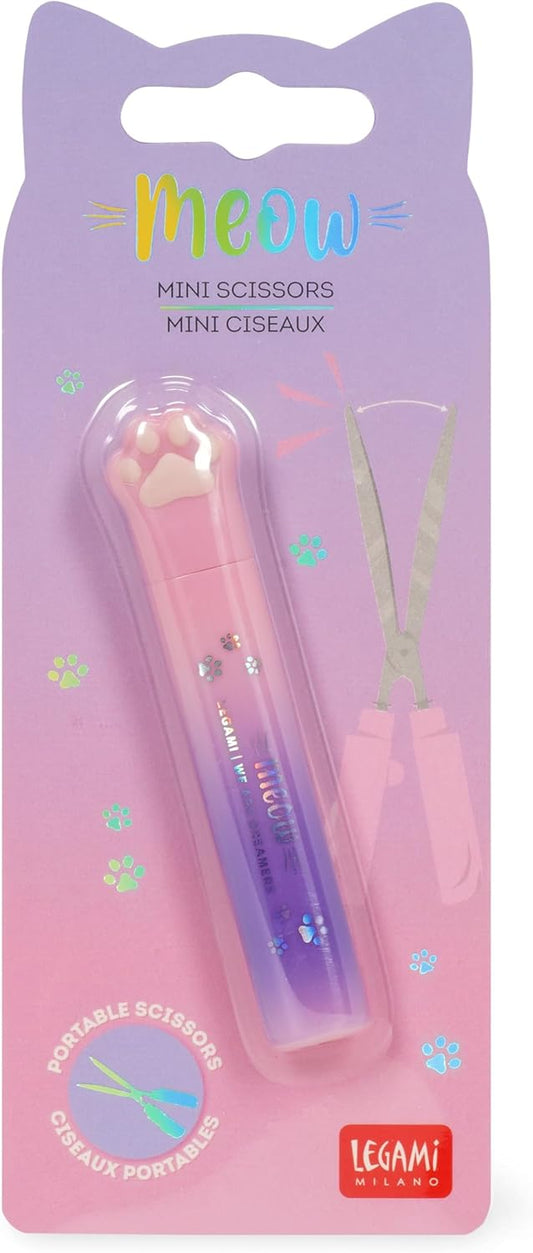 Legami Mini-Schere Meow – 1 Stk., Design zufällig