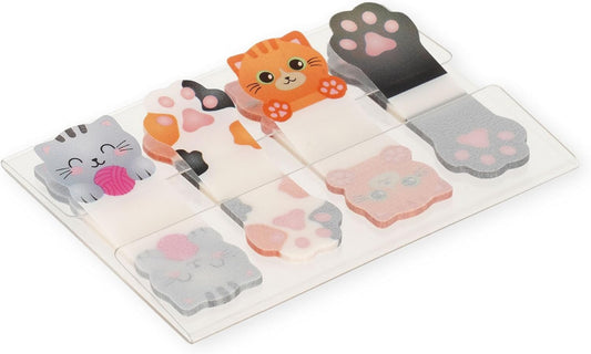 LEGAMI Klebeseitenmarkierer Kitty – 80 beschreibbare Haftnotiz-Tabs